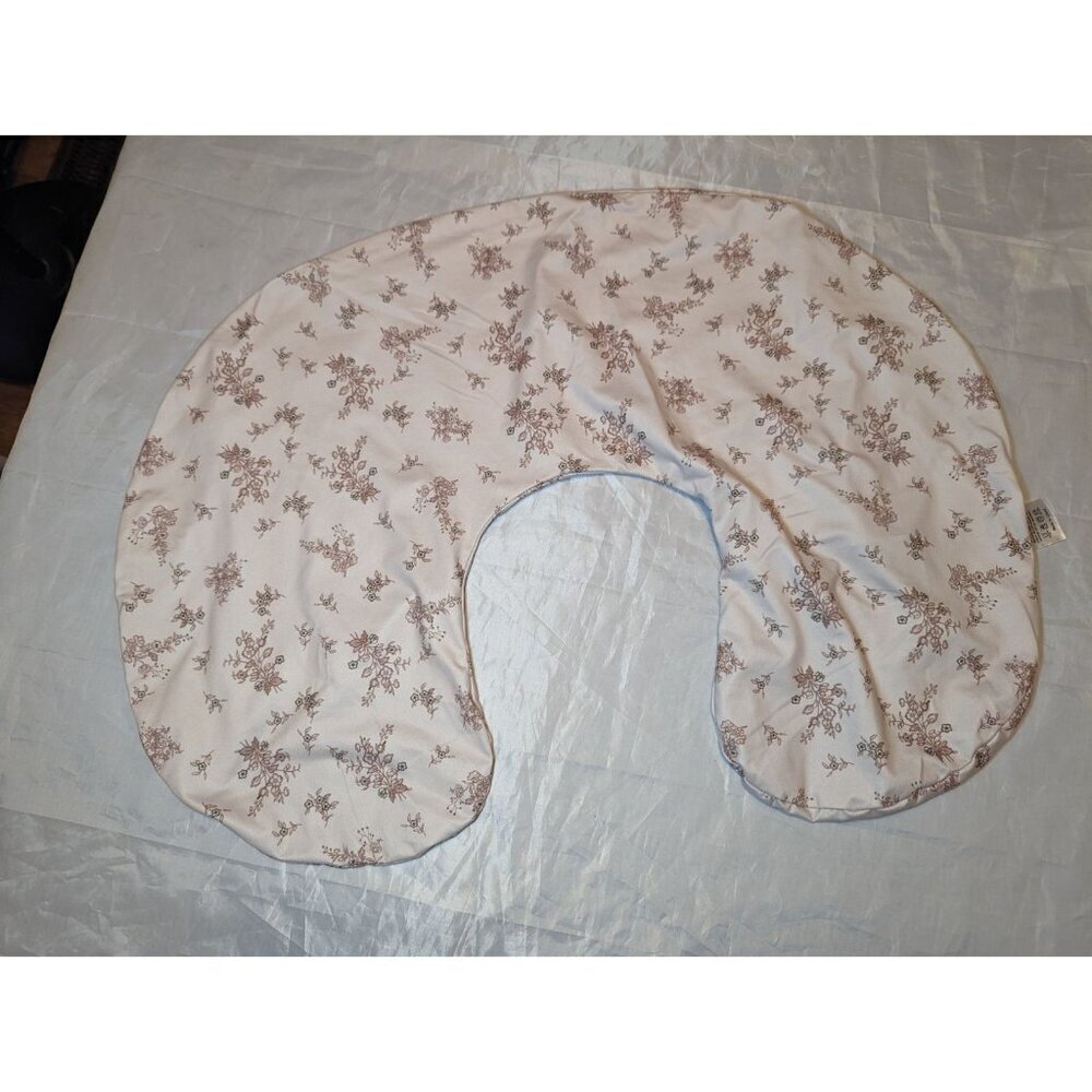 Unbranded Nursing Pillow Cover Sheet Floral Off White